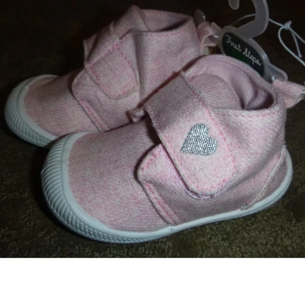 Baby Girls First Steps Walker Woven Shoes Booties Size 4 (9/12  months) NWT